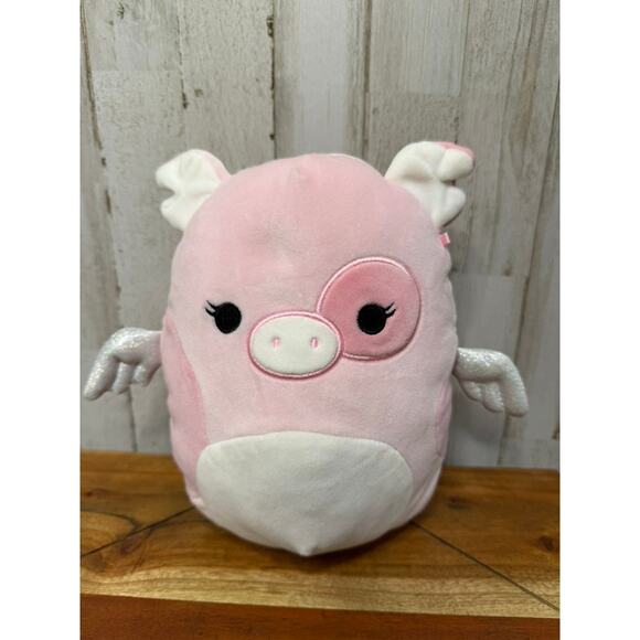Squishmallows Peety the Flying Pig Pink Plush Toy 9" - Picture 1 of 5